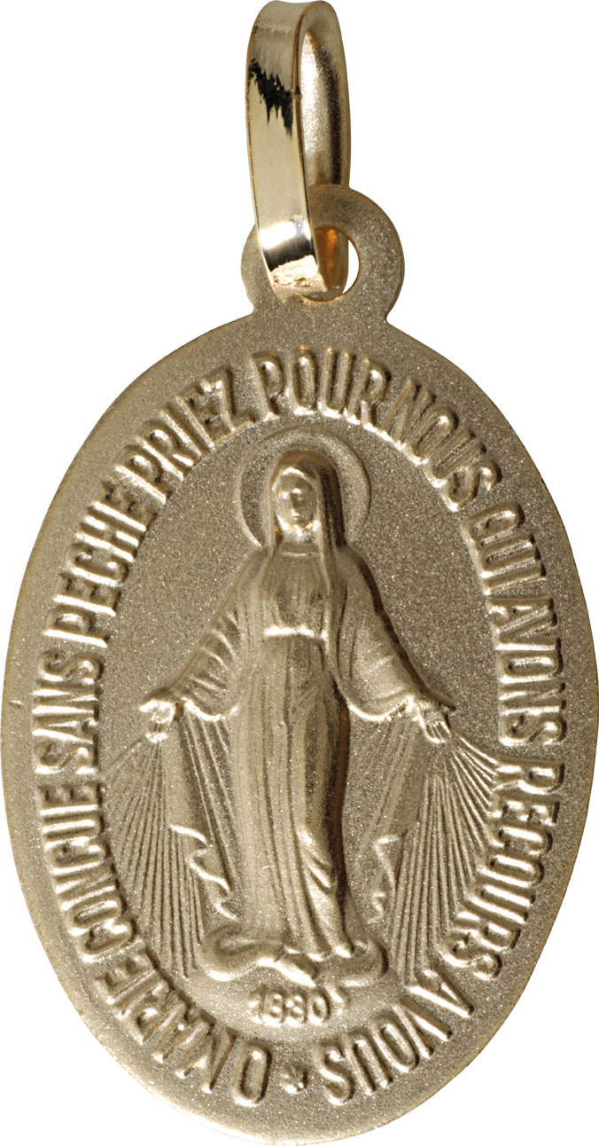 VIERGE MIRACULEUSE OR JAUNE 750ème